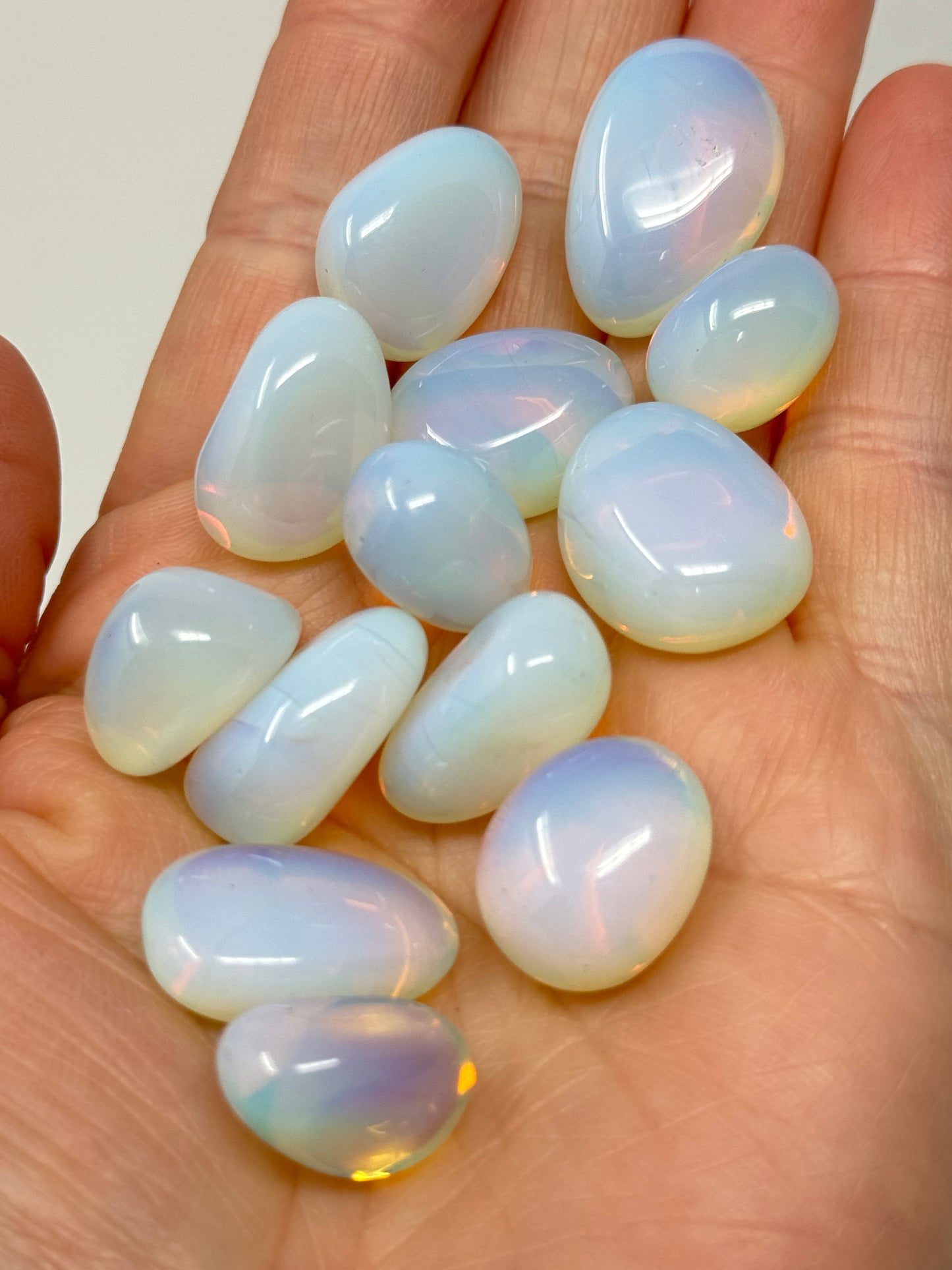 One Fire Opalite Tumbled Stone