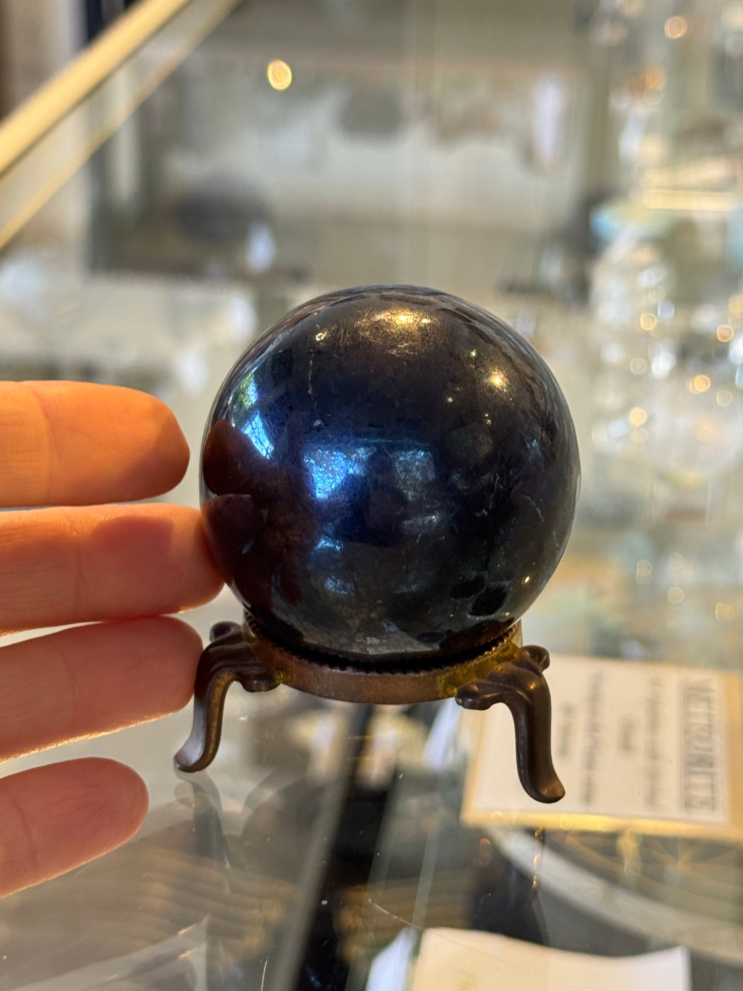 Rare Covellite Sphere, Peru