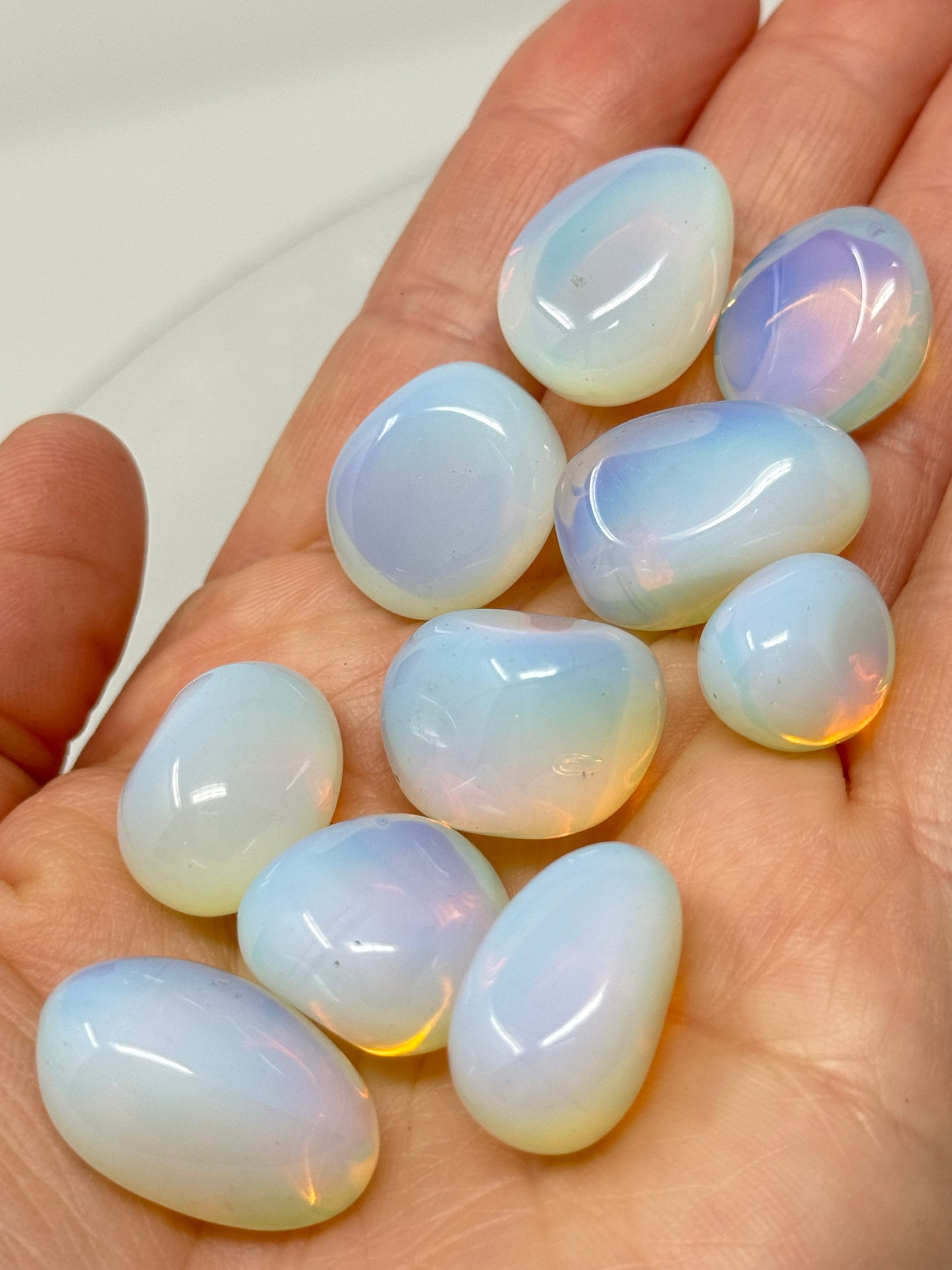 One Fire Opalite Tumbled Stone