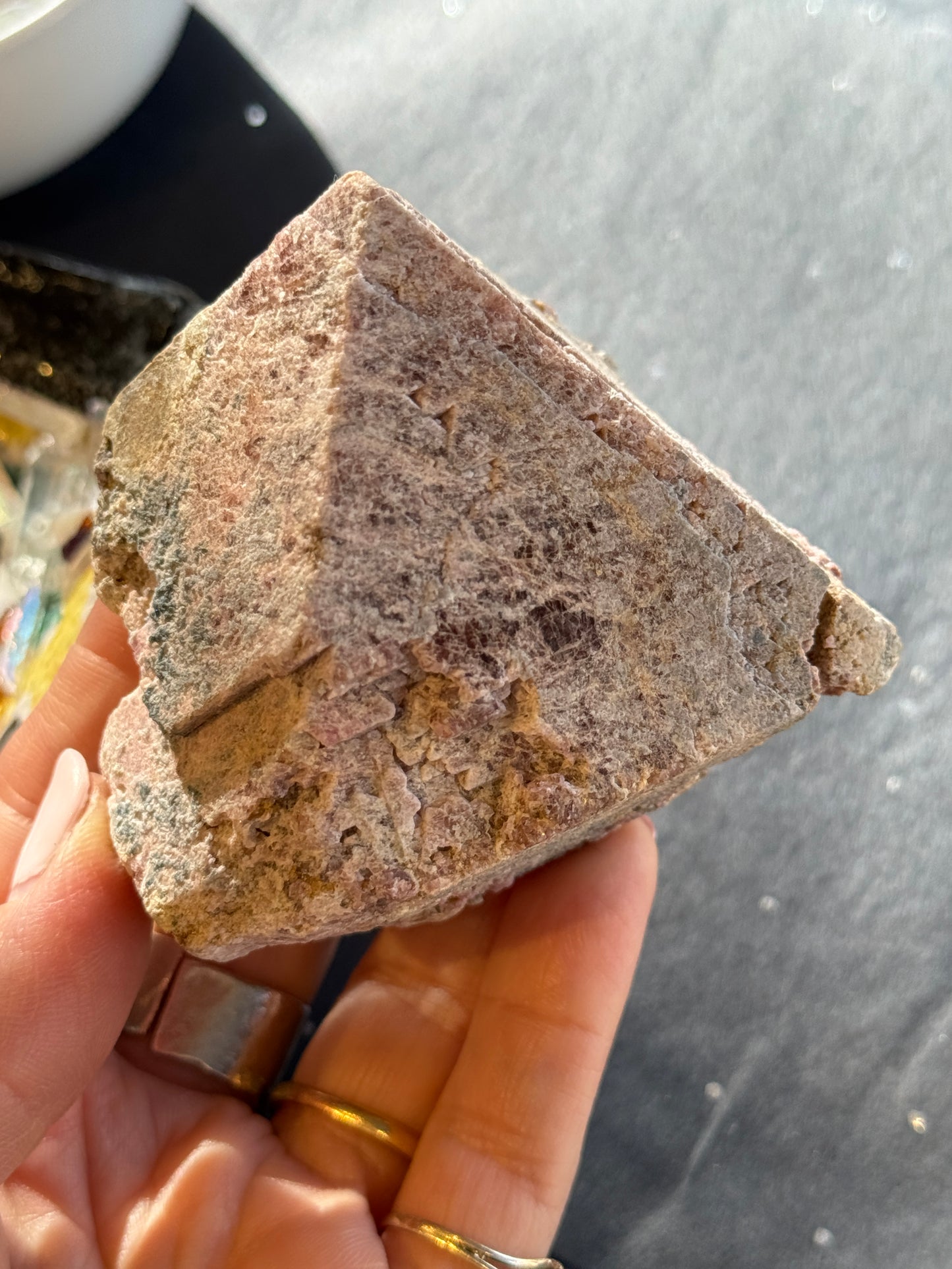 Pink Octahedral Spinel Crystal