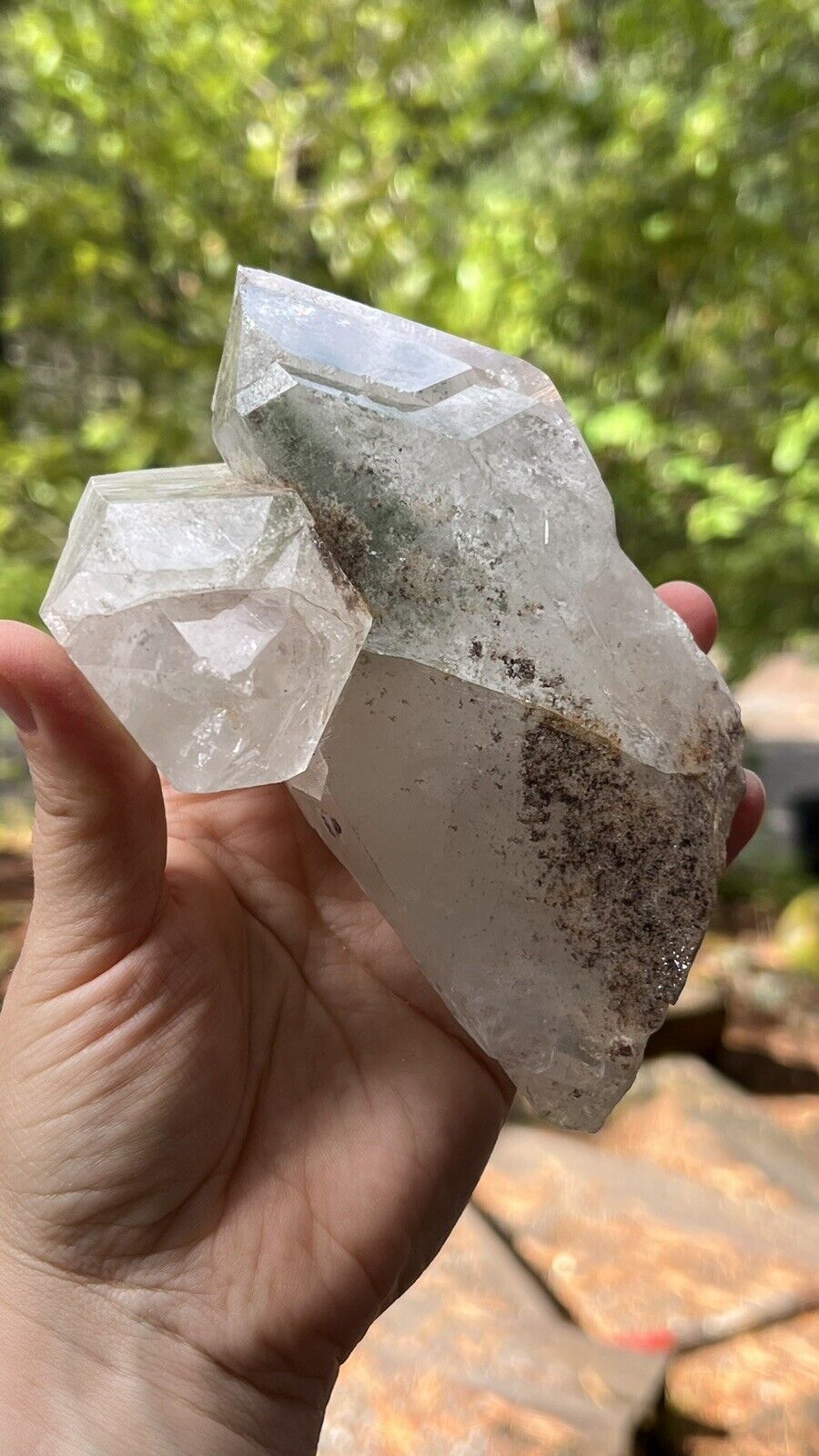 Large Lodolite Quartz Point, Brazil