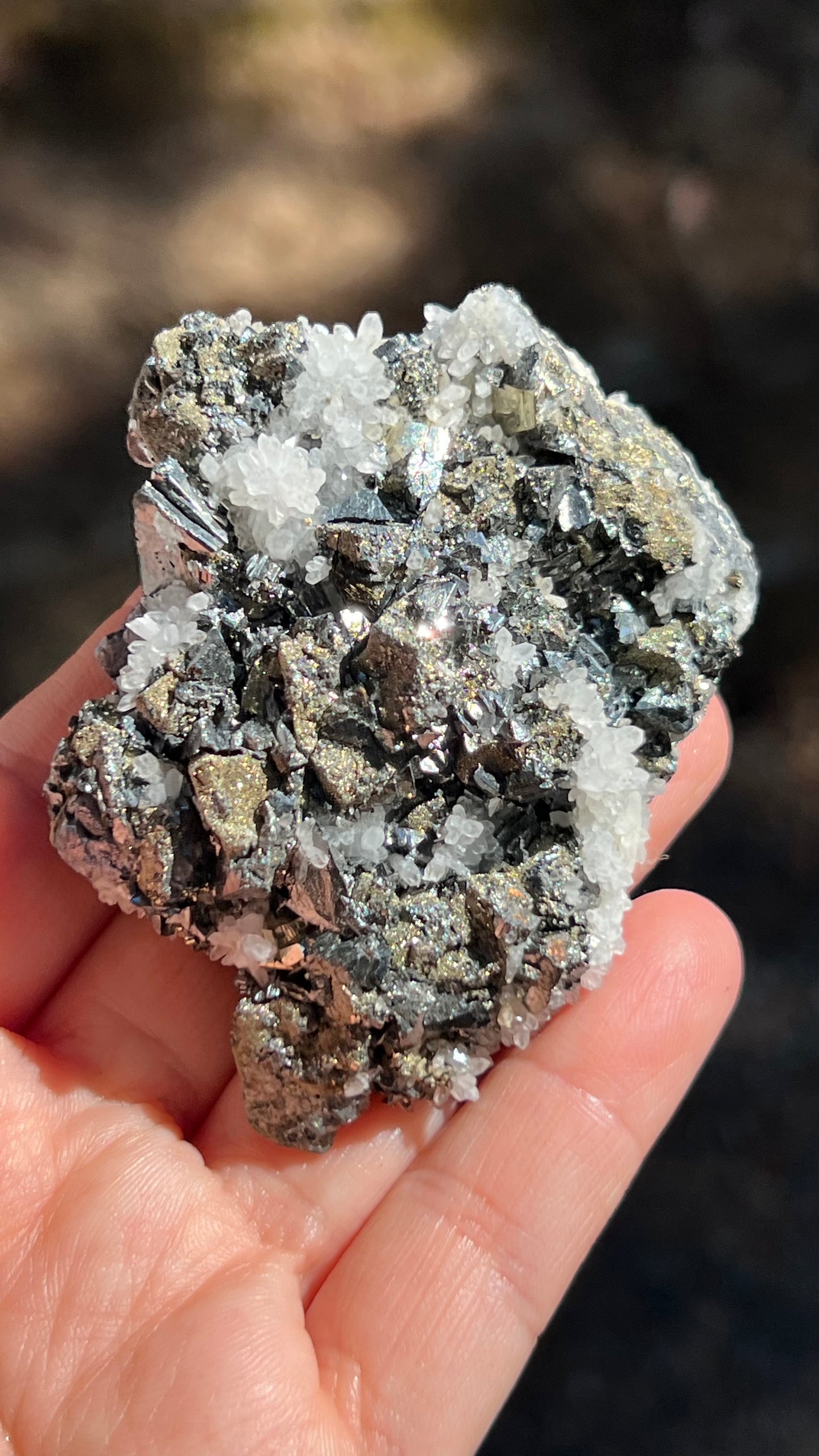 Tetrahedrite with Quartz and Pyrite, Huanzala Mine Peru