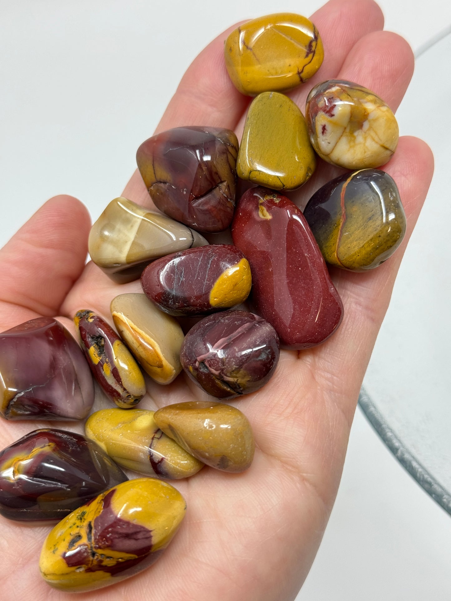 One Mookaite Jasper Tumbled Stone