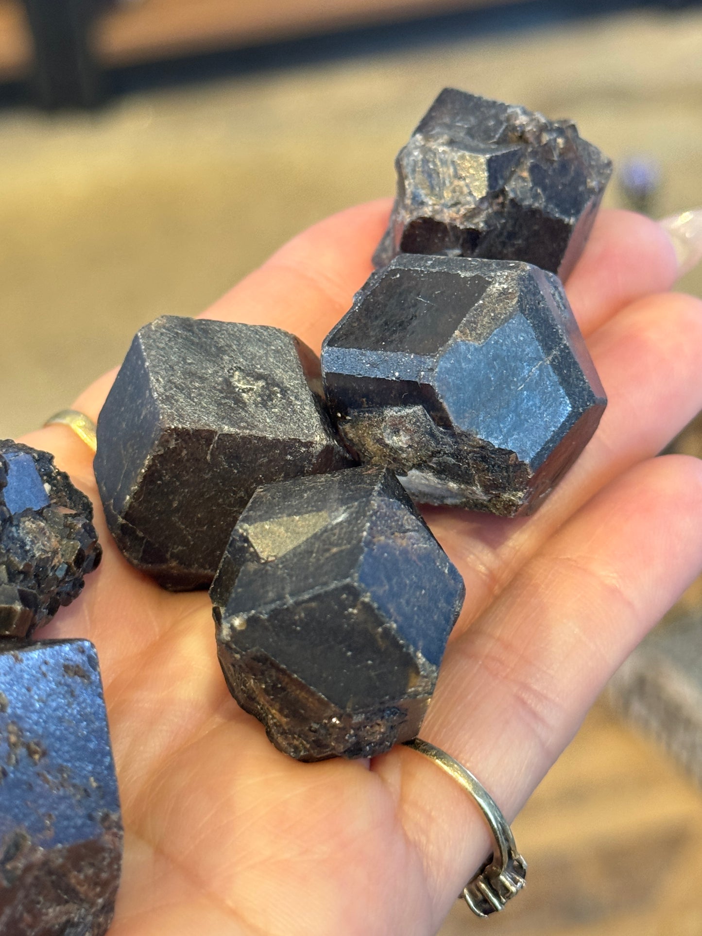 ONE Andradite Garnet var. Melanite, Black Garnet Mali