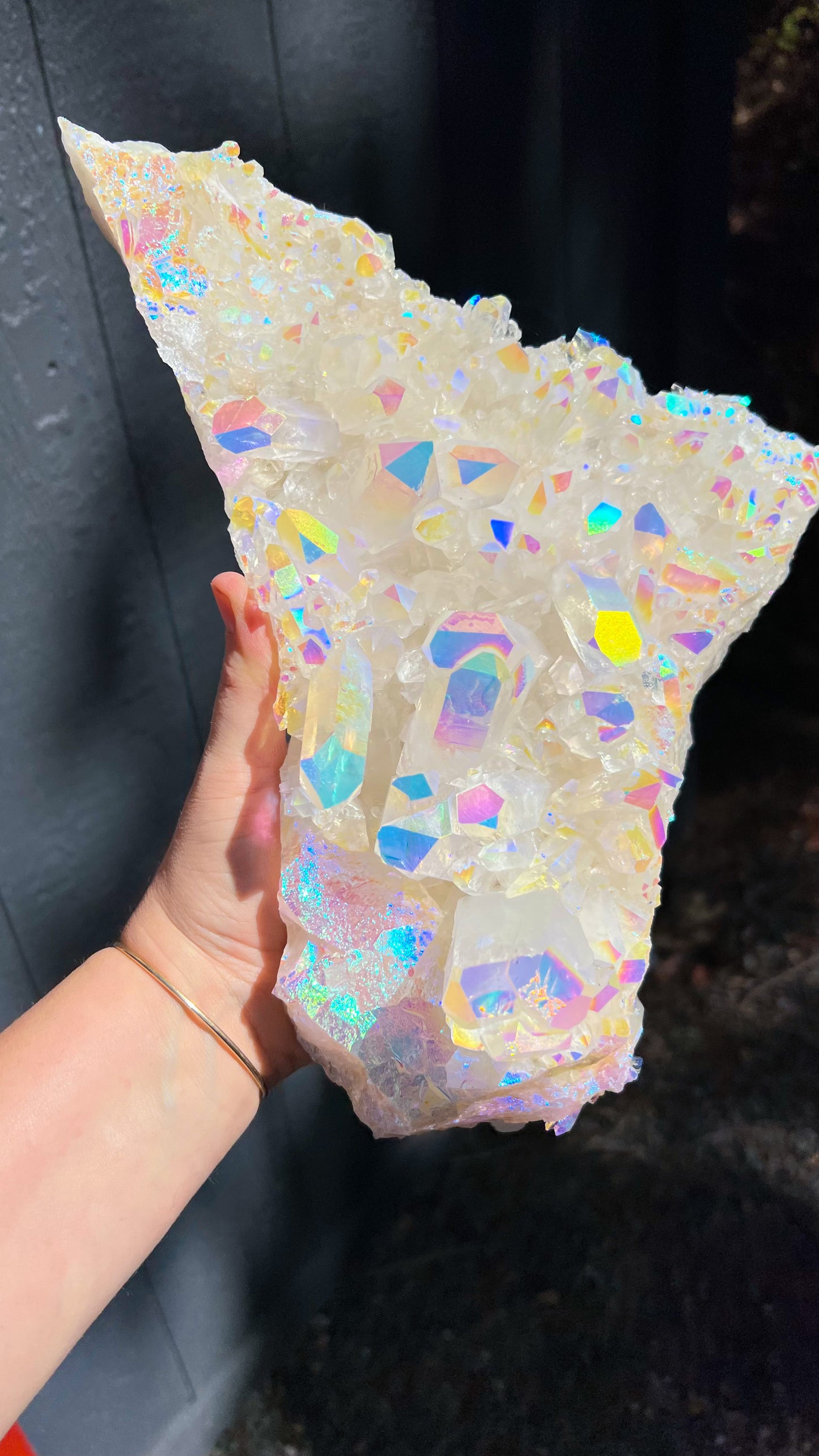 Large Angel Aura Quartz Cluster