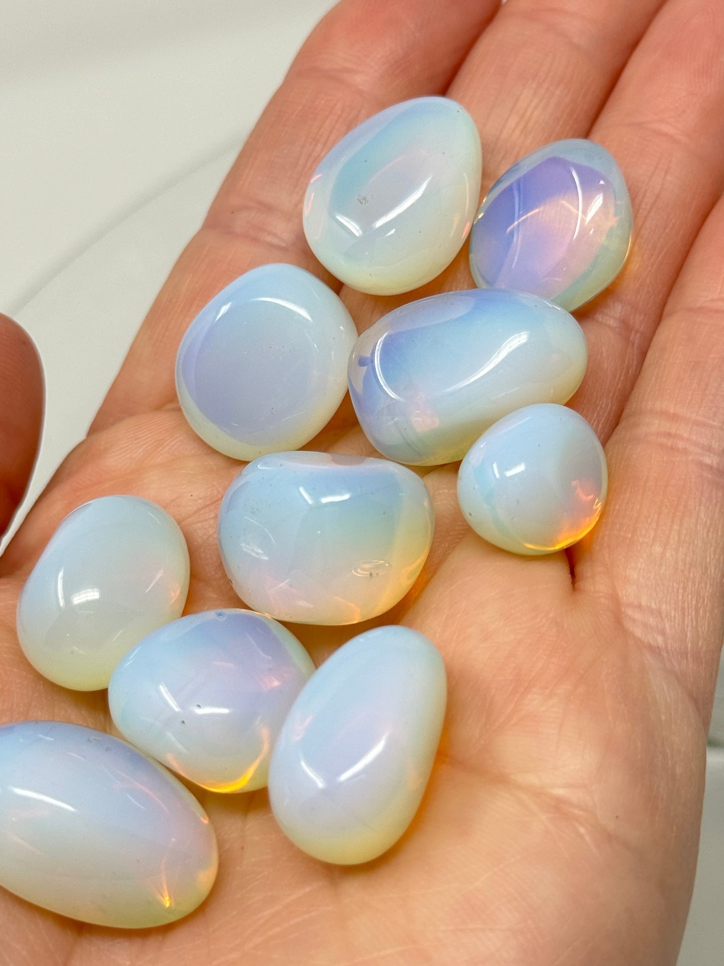 One Fire Opalite Tumbled Stone