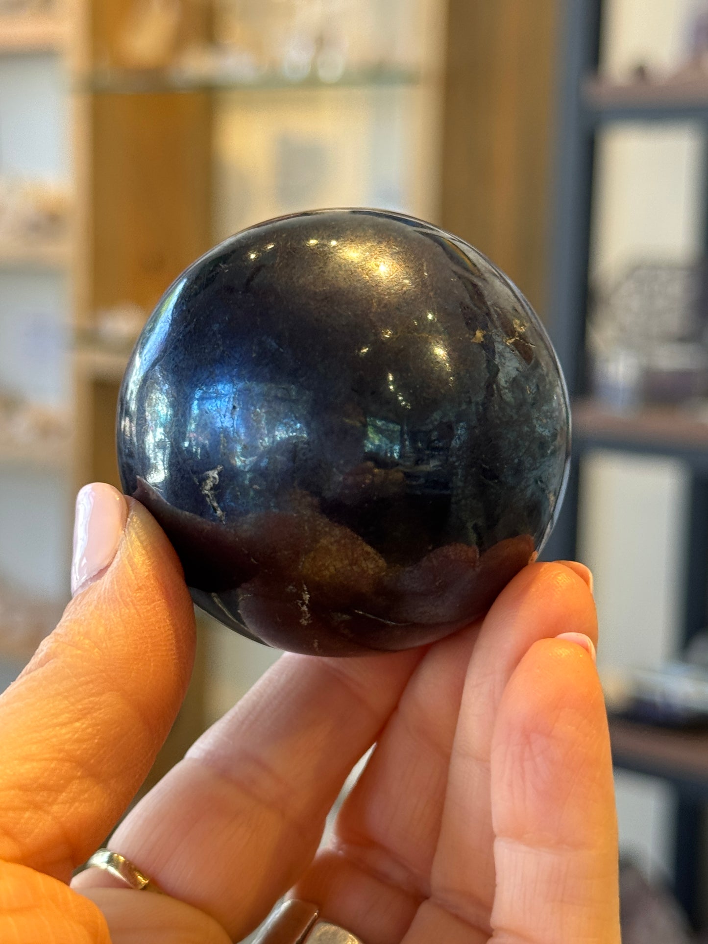 Rare Covellite Sphere, Peru