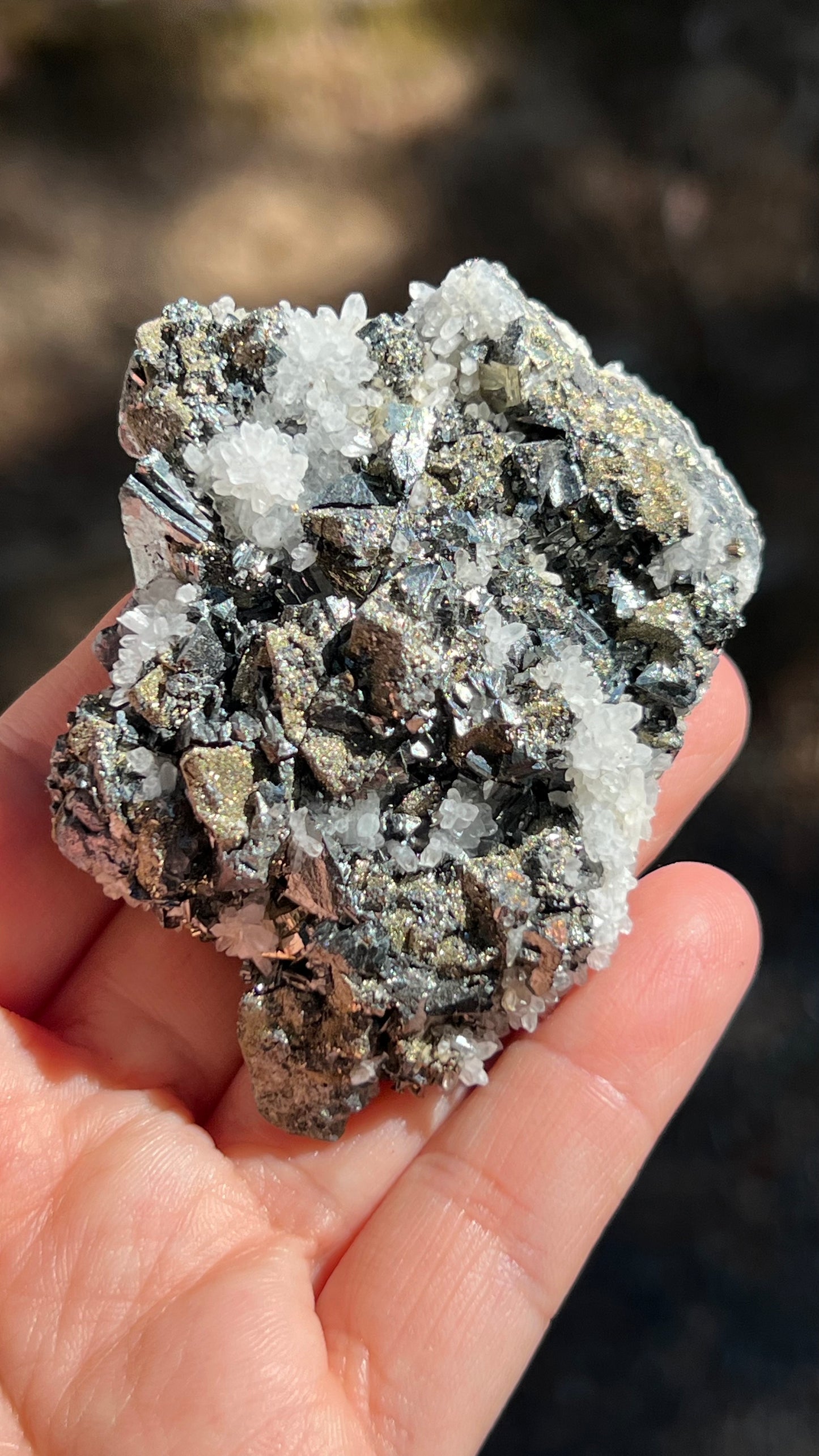 Tetrahedrite with Quartz and Pyrite, Huanzala Mine Peru