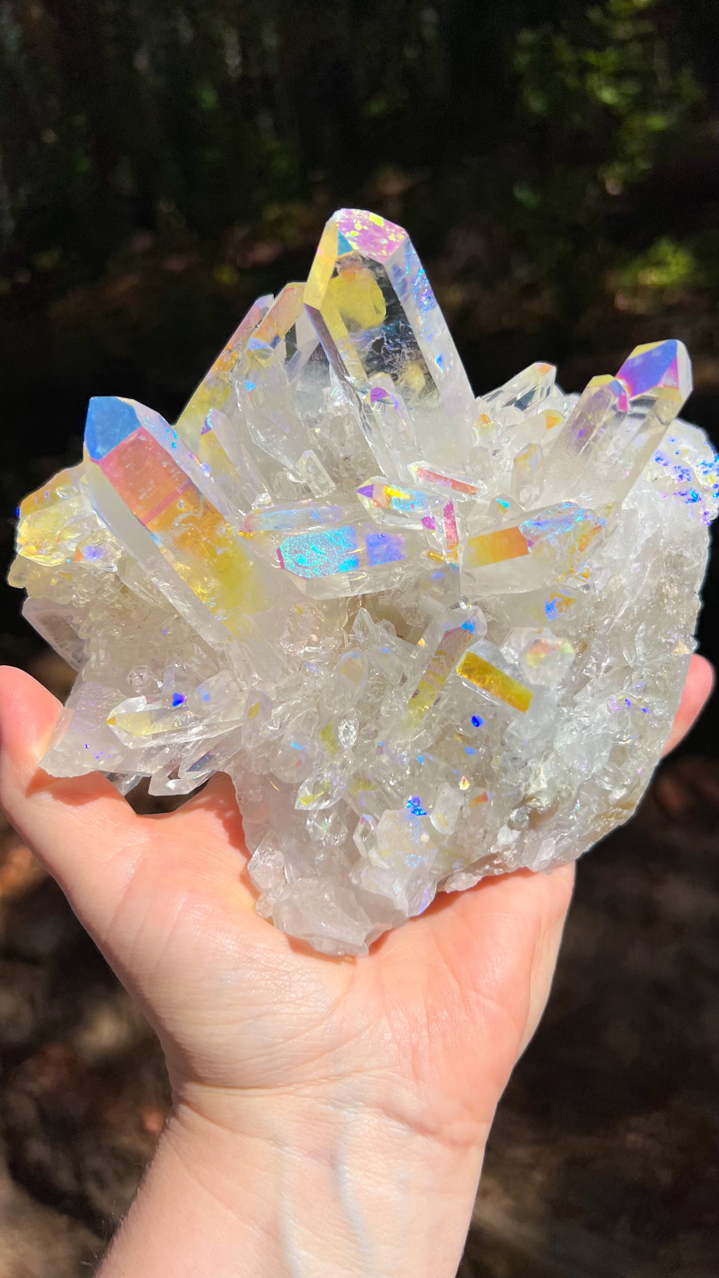 Angel Aura Quartz Cluster