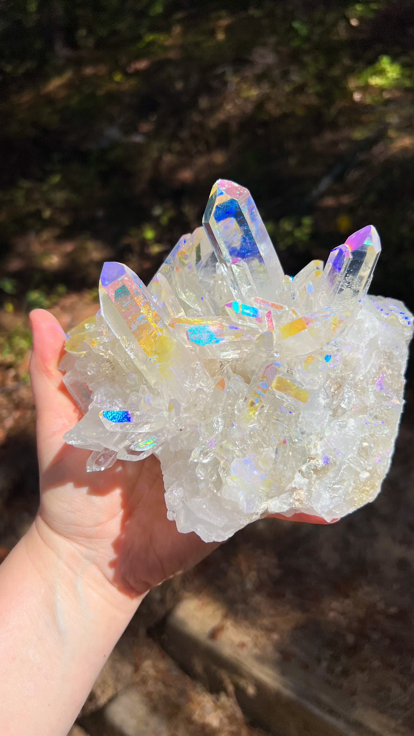 Angel Aura Quartz Cluster