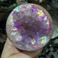 Angel Aura Amethyst Geode Sphere Crystal Set