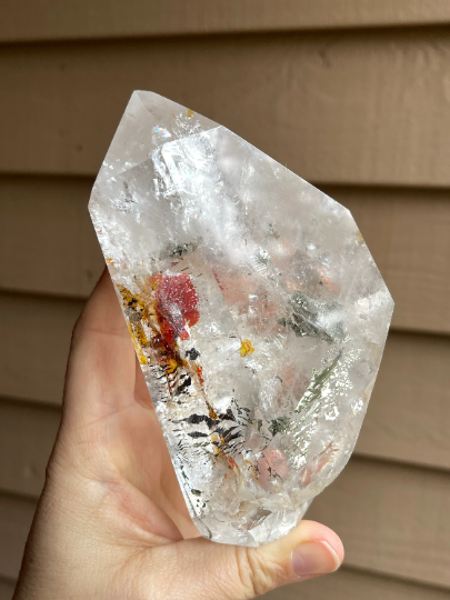 Quartz, ‘Tiger Enhydro’ Crystal, Lemurian Quartz