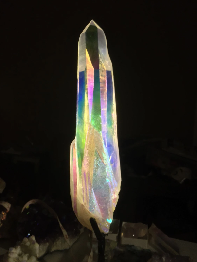 Lemurian Angel Aura Quartz Crystal