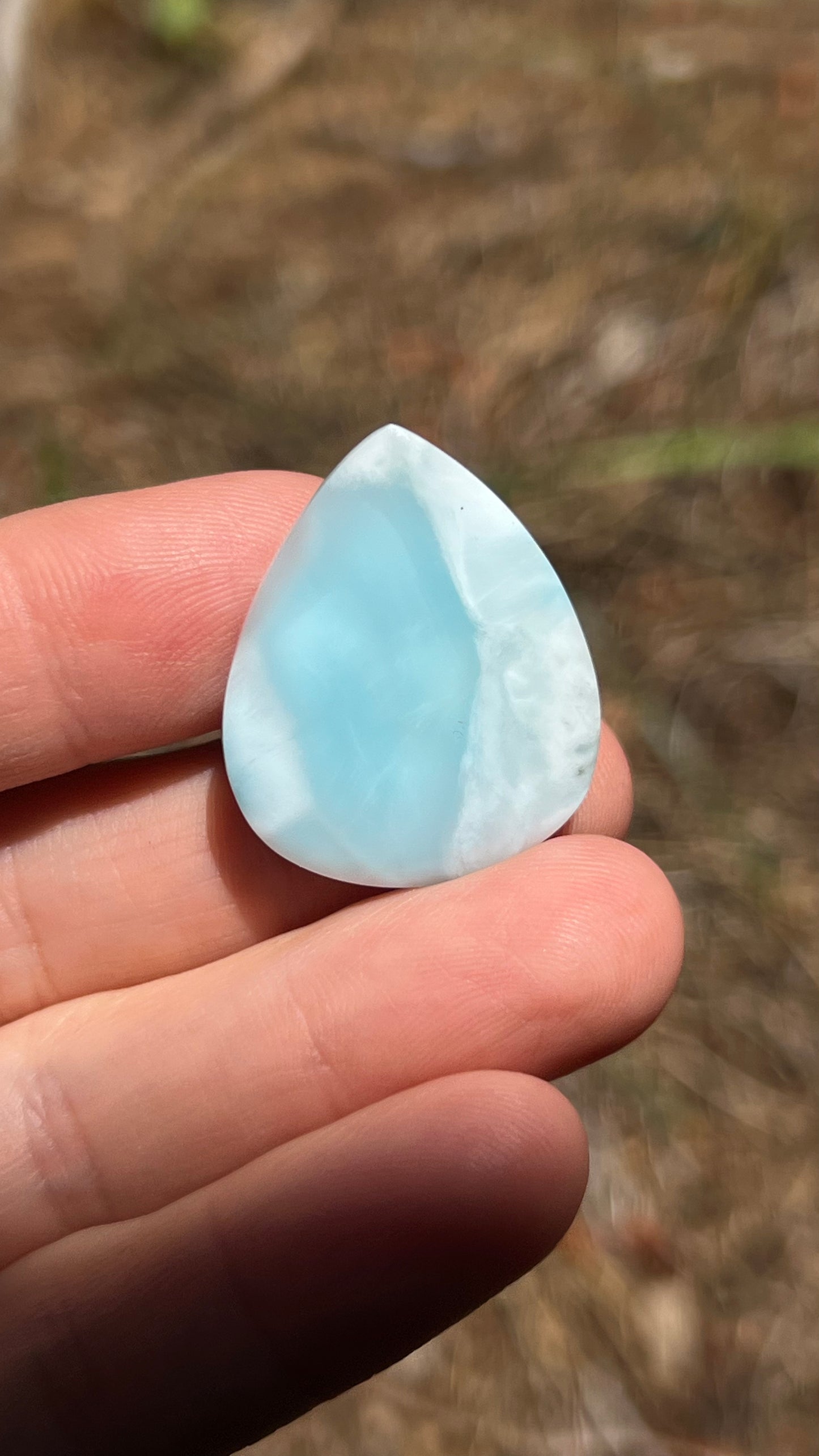 Larimar Cabochon, 8.5g Dominican Republic, AAA High Quality