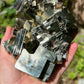Striking Pyrite with Quartz, Huanzala Mine, Peru