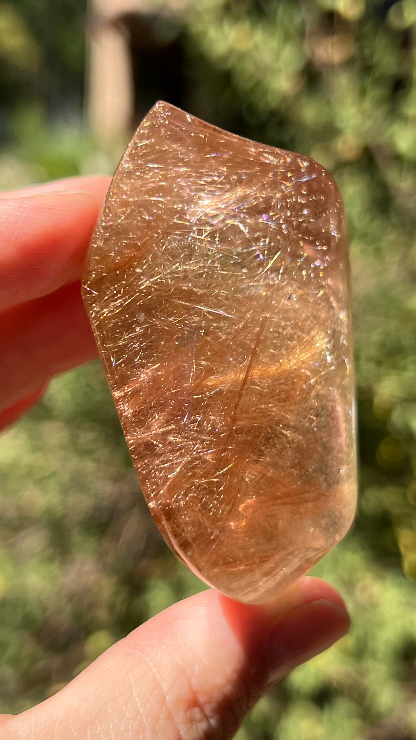 Gold Rutile Included Quartz, Lawrence Stoller
