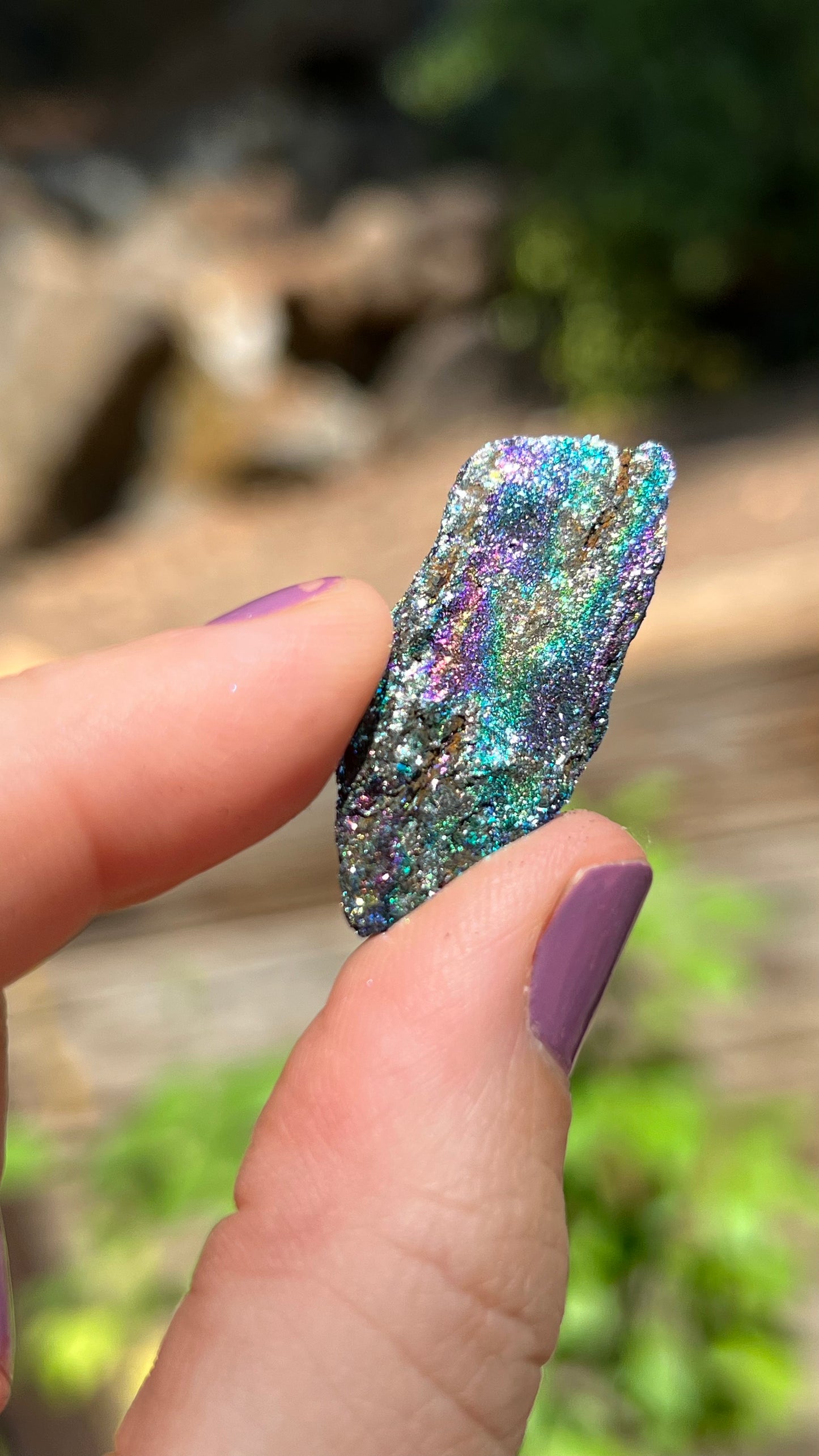 Iridescent Rainbow Hematite, 14ct Andrade Mine, Brazil