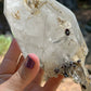 Quartz Scepter with Rutile and Garnets