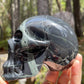 Spider Web Obsidian Skull