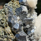 Arsenopyrite, Calcite and Pyrite Cluster, Peru