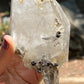 Quartz Scepter with Rutile and Garnets