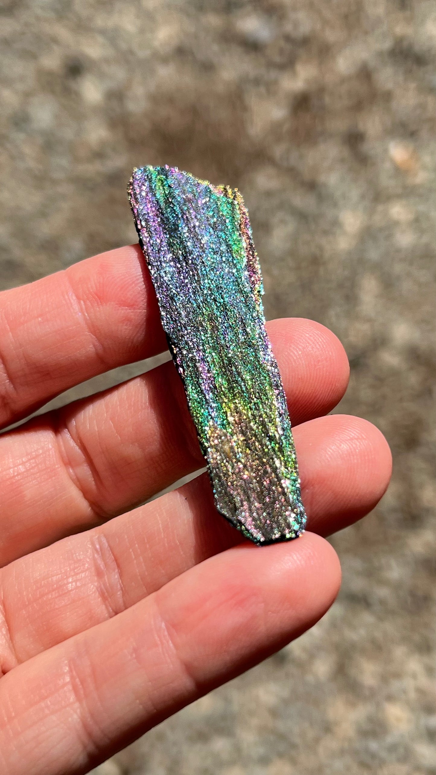 Iridescent Rainbow Hematite, 45cts Andrade Mine, Brazil