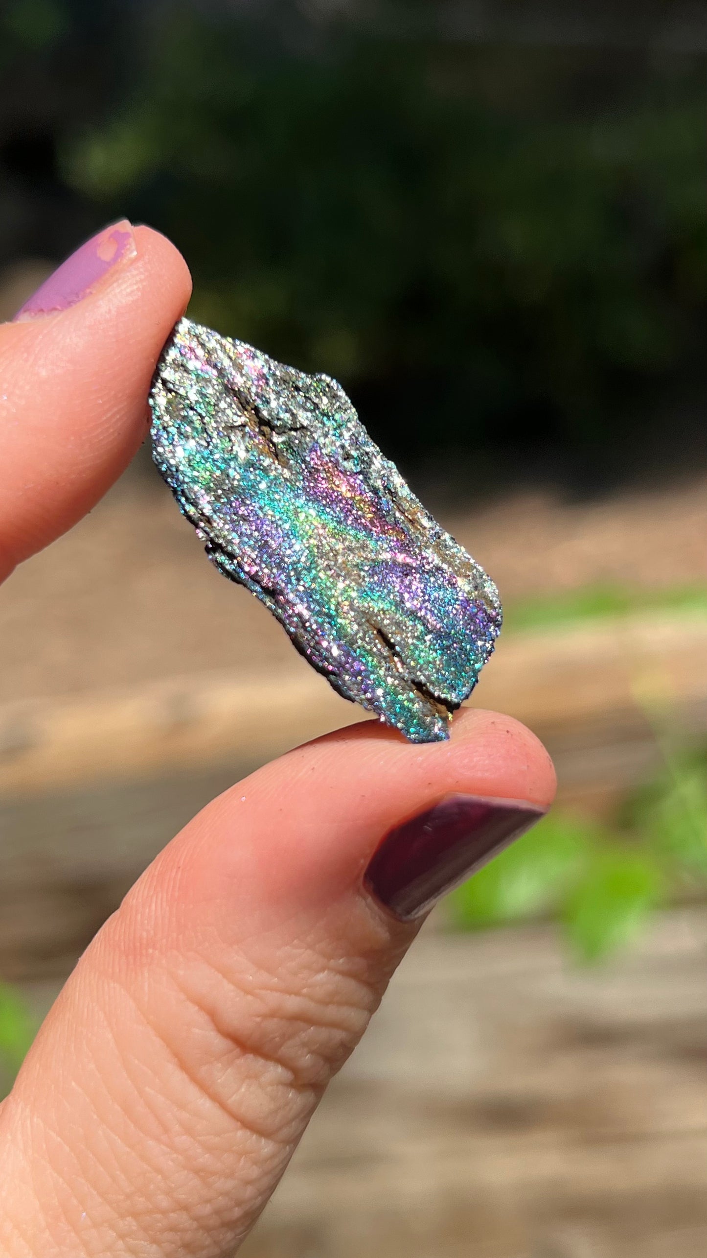 Iridescent Rainbow Hematite, 14ct Andrade Mine, Brazil