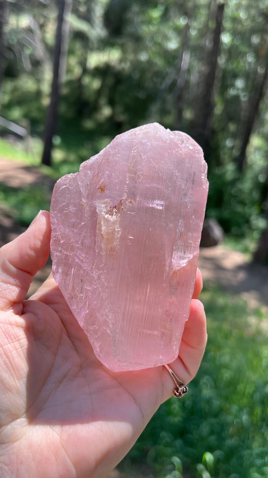 Pink Kunzite Mineral Specimen, 574g Afghanistan