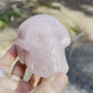 Rose Quartz Crystal Skull