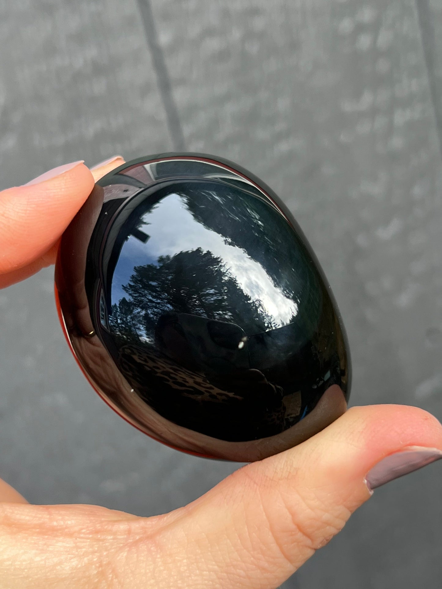 Rainbow Obsidian Palm Stone