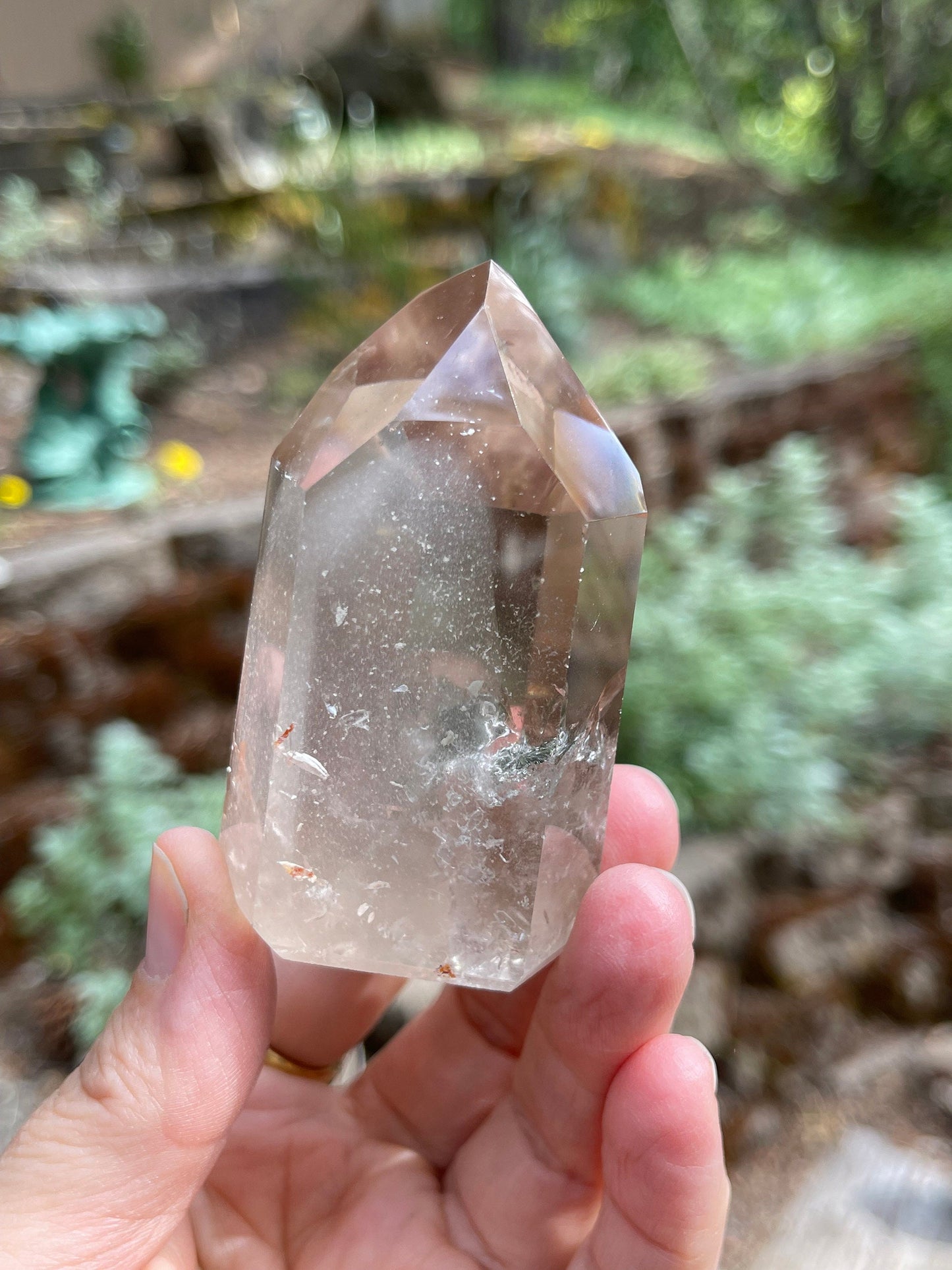 Smoky Quartz Phantom Tower, Included Quartz, Healing, Divination, Metaphysical Q1-0611