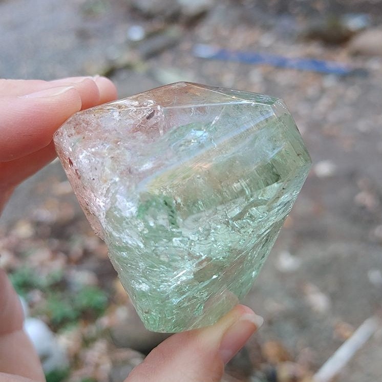Bi-color Beryl Morganite & Aquamarine Crystal