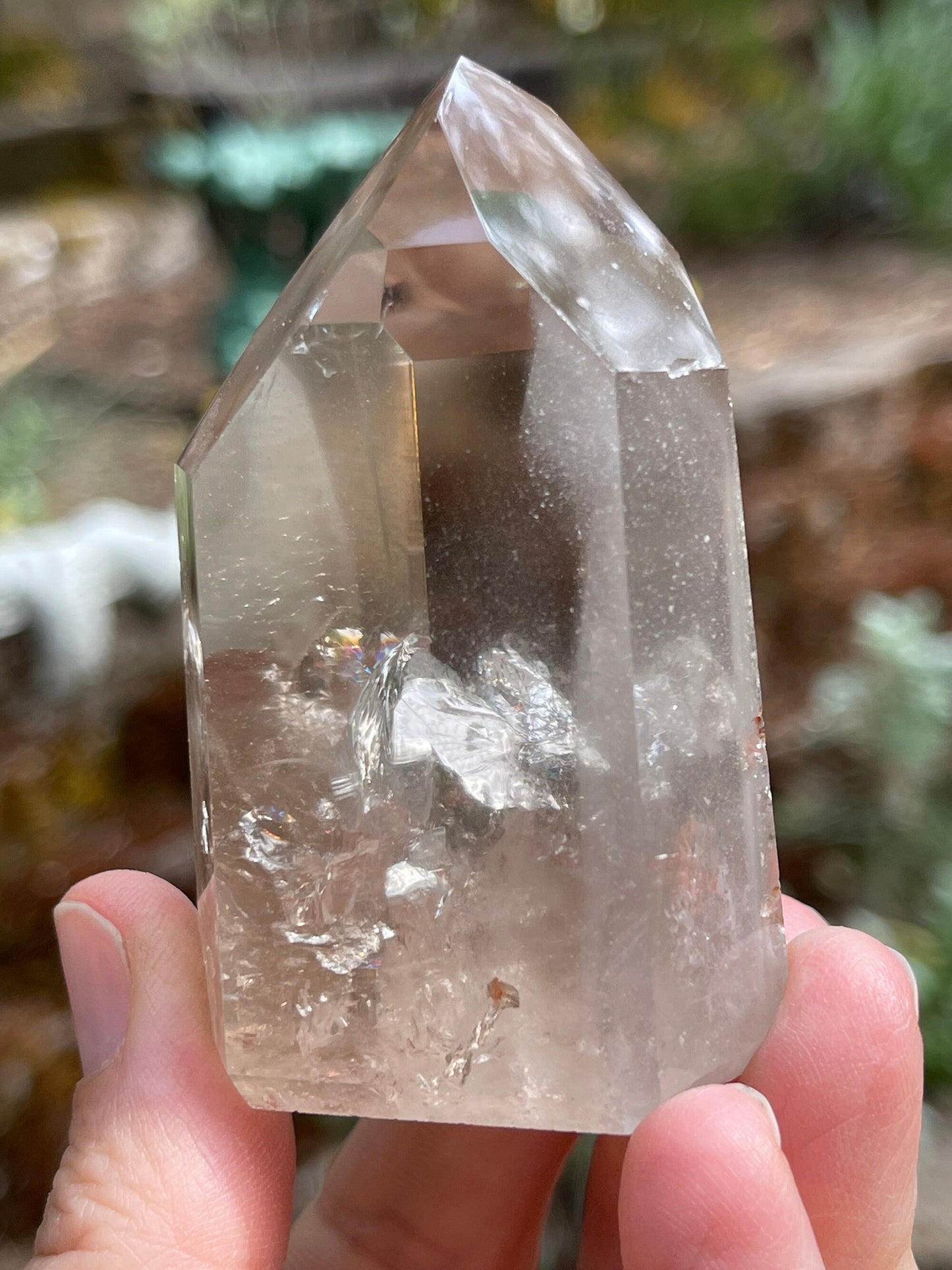 Smoky Quartz Phantom Tower, Included Quartz, Healing, Divination, Metaphysical Q1-0611