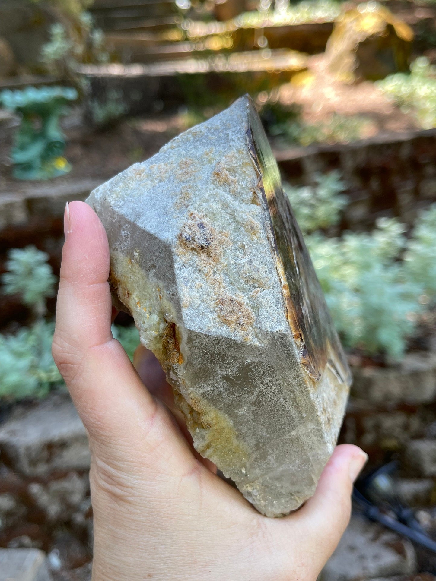 Lodolite Phantom Quartz Crystal, Lodolite, Garden Quartz Ascension, Masters, Healers, Metaphysical Q2-0708