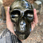 Gold Sheen Black Obsidian Skull