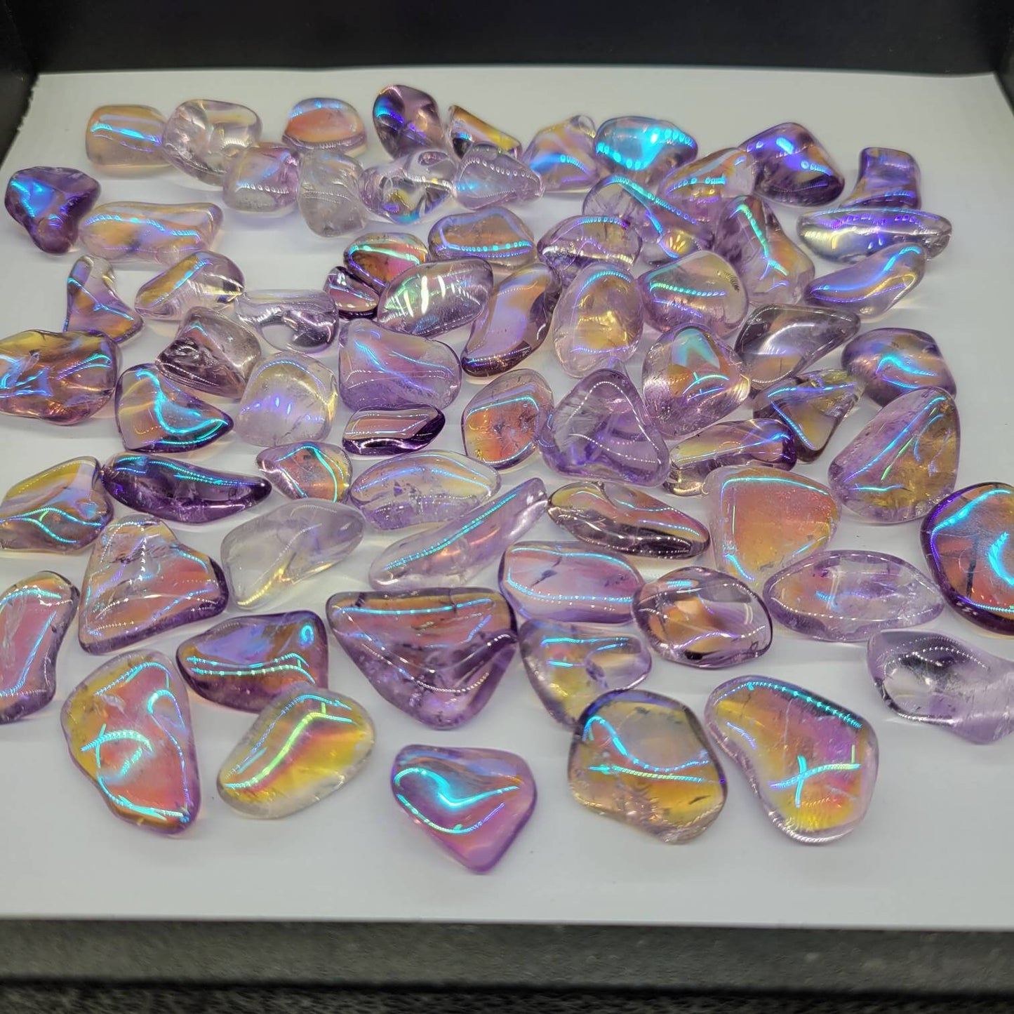 Angel Aura Amethyst Rose de France Stone