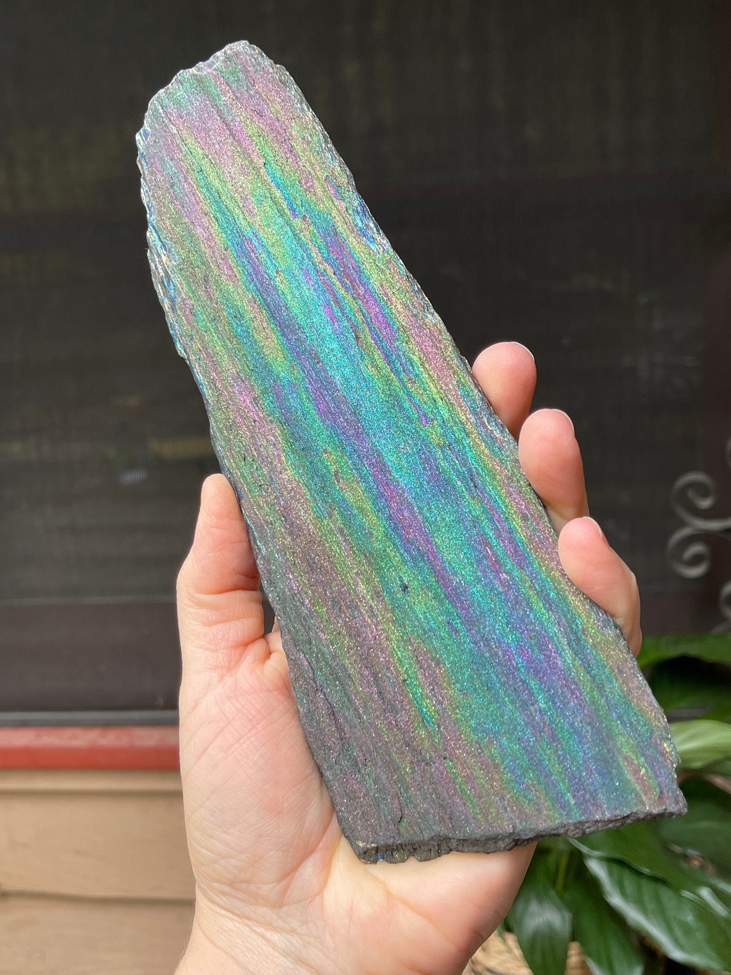 Iridescent Natural Hematite Collectors Rare Rainbow Mineral, Rare Minerals, Top Quality Crystals, Rare Minerals, Crystal Grids RH333-21