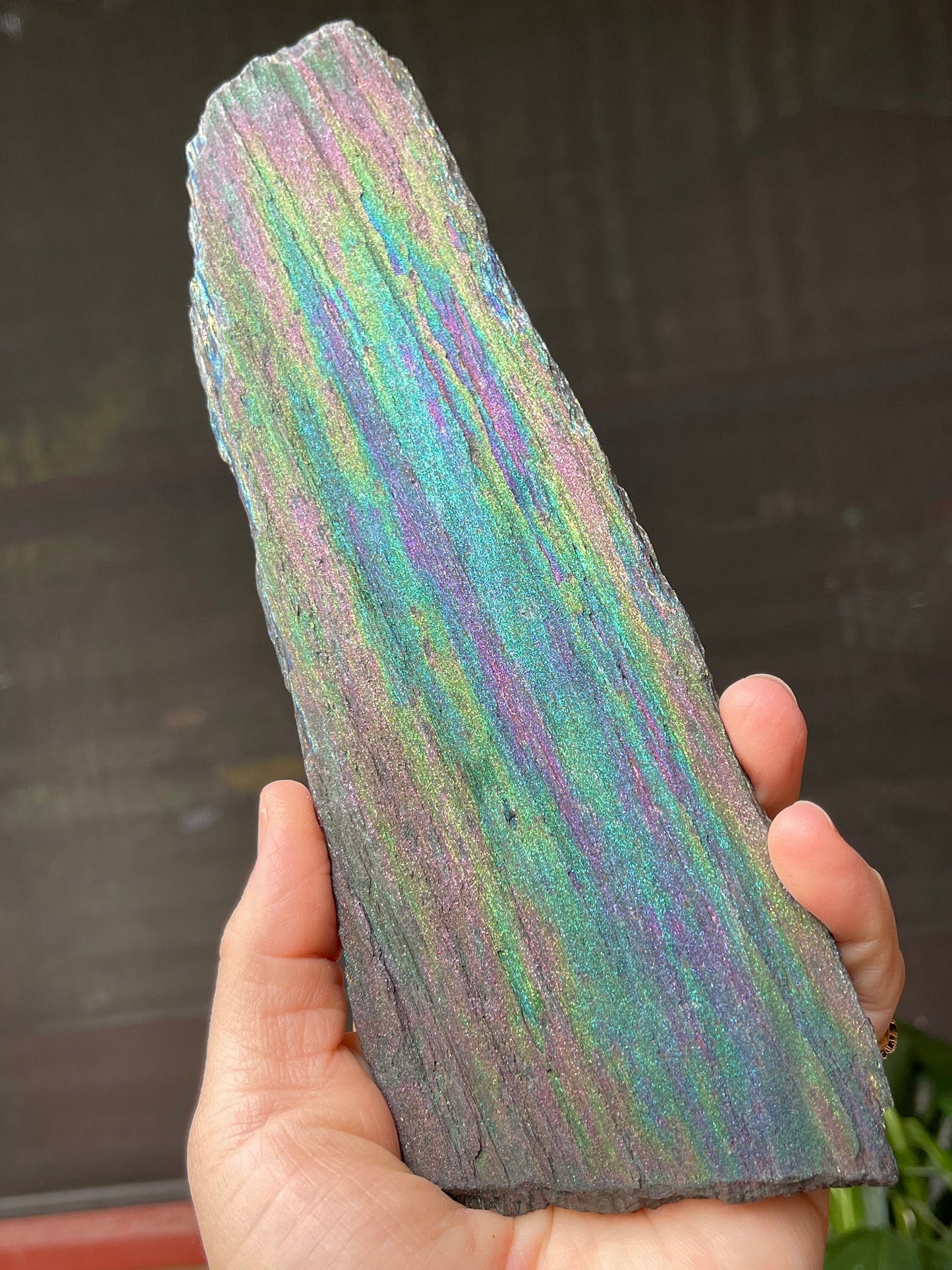 Iridescent Natural Hematite Collectors Rare Rainbow Mineral, Rare Minerals, Top Quality Crystals, Rare Minerals, Crystal Grids RH333-21