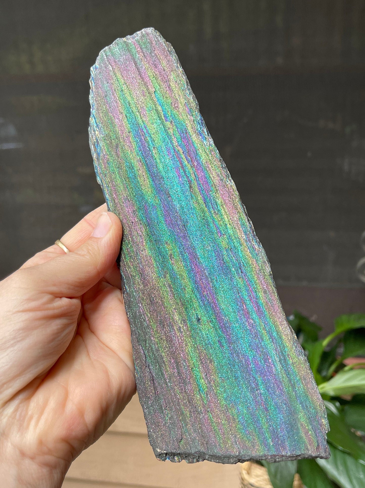 Iridescent Natural Hematite Collectors Rare Rainbow Mineral, Rare Minerals, Top Quality Crystals, Rare Minerals, Crystal Grids RH333-21