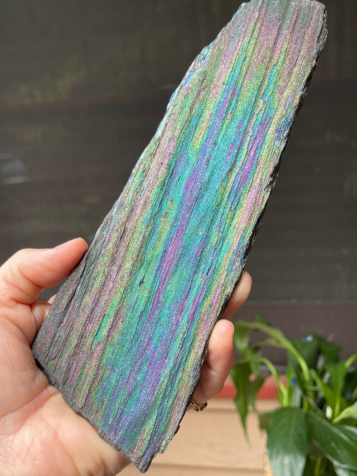 Iridescent Natural Hematite Collectors Rare Rainbow Mineral, Rare Minerals, Top Quality Crystals, Rare Minerals, Crystal Grids RH333-21