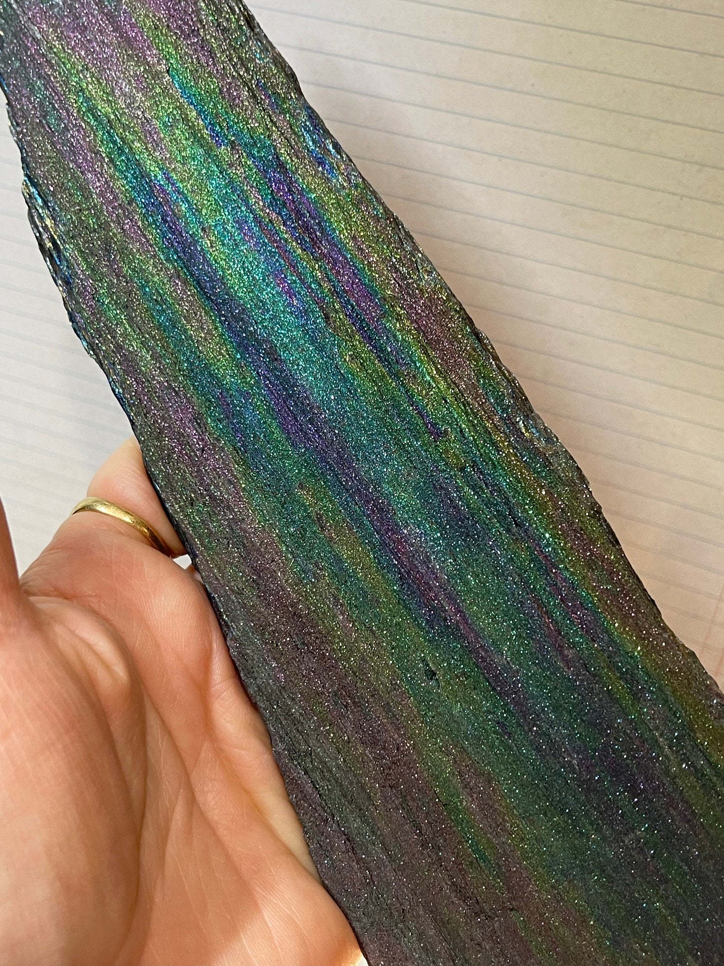 Iridescent Natural Hematite Collectors Rare Rainbow Mineral, Rare Minerals, Top Quality Crystals, Rare Minerals, Crystal Grids RH333-21