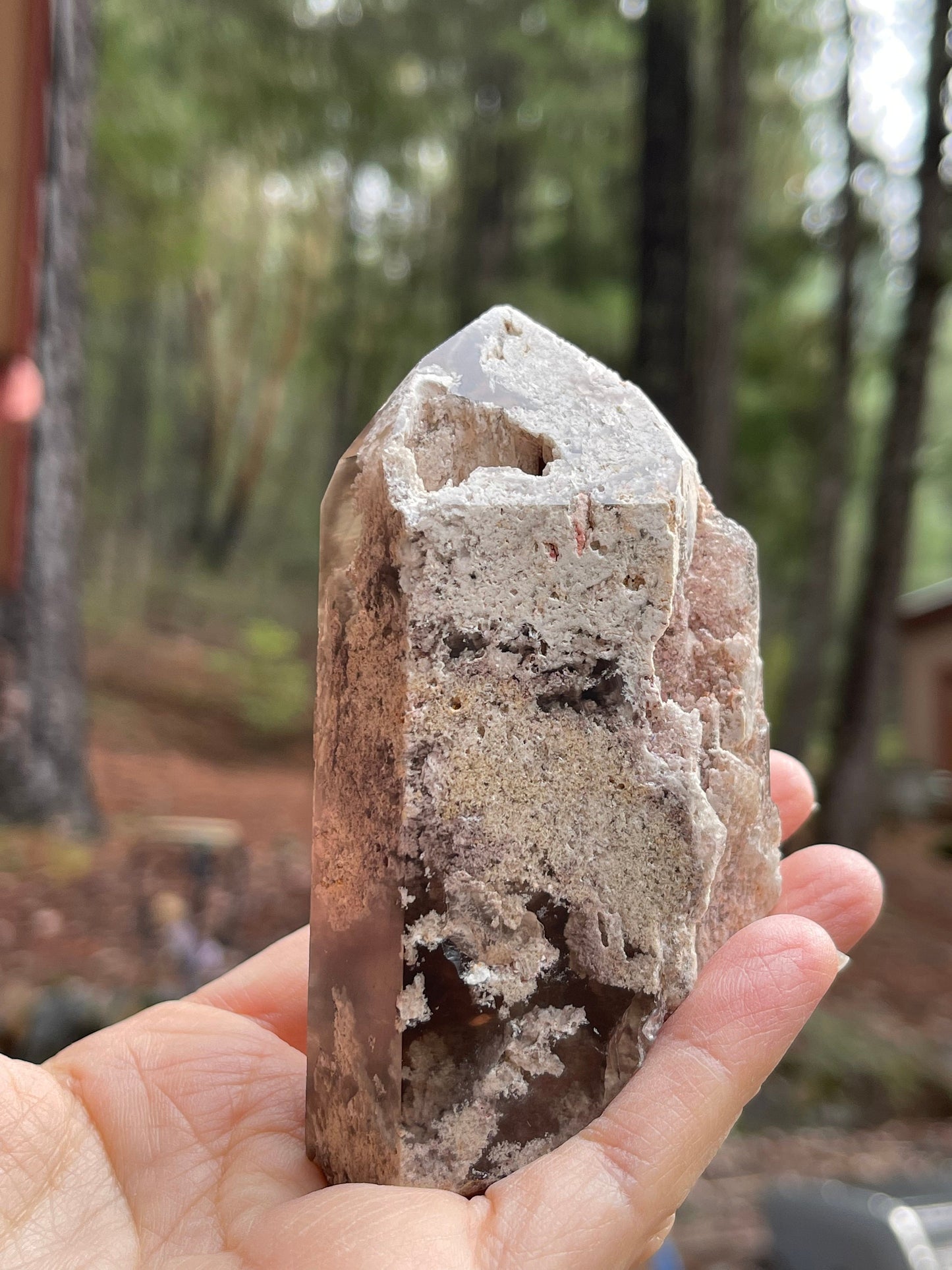 Smoky Lemurian with Sand Inclusions, Shamanic Dreamstone, Healer Tool, Empath Crystal Master Healer Tools, Divination, Metaphysical Q3-1214