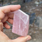 High Grade Rose Quartz Freeform Gem, Crystal, Healing, Love, Metaphysical, Heart Chakra, Reiki, Divination, Free Shipping RQ1-0220