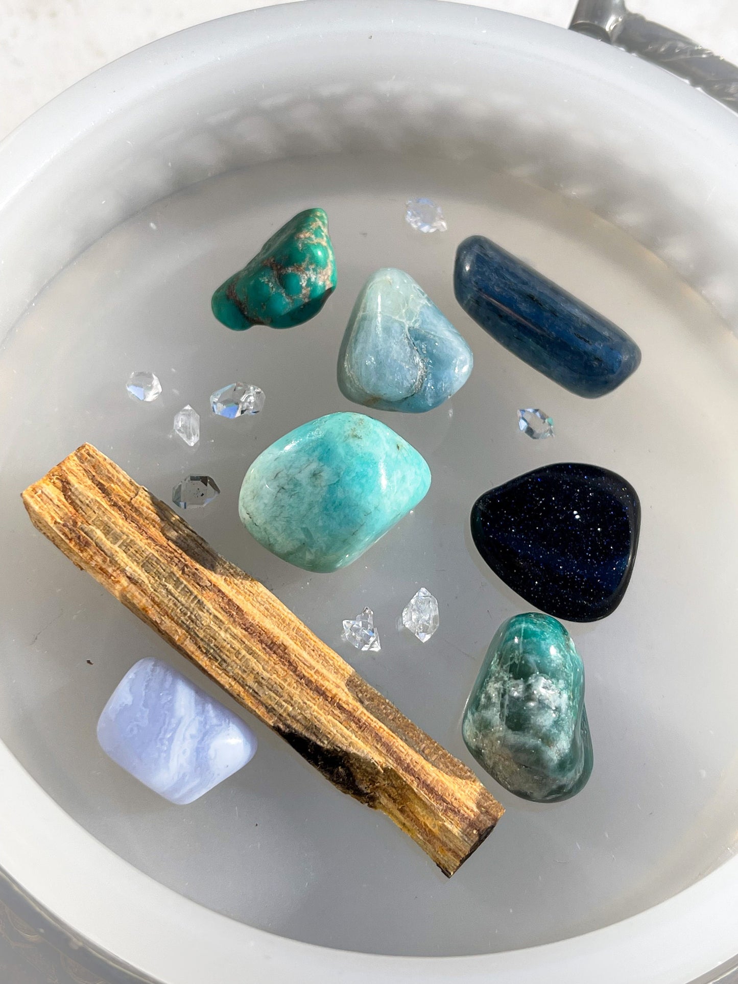 Communication Crystal Set, THROAT Chakra Intention