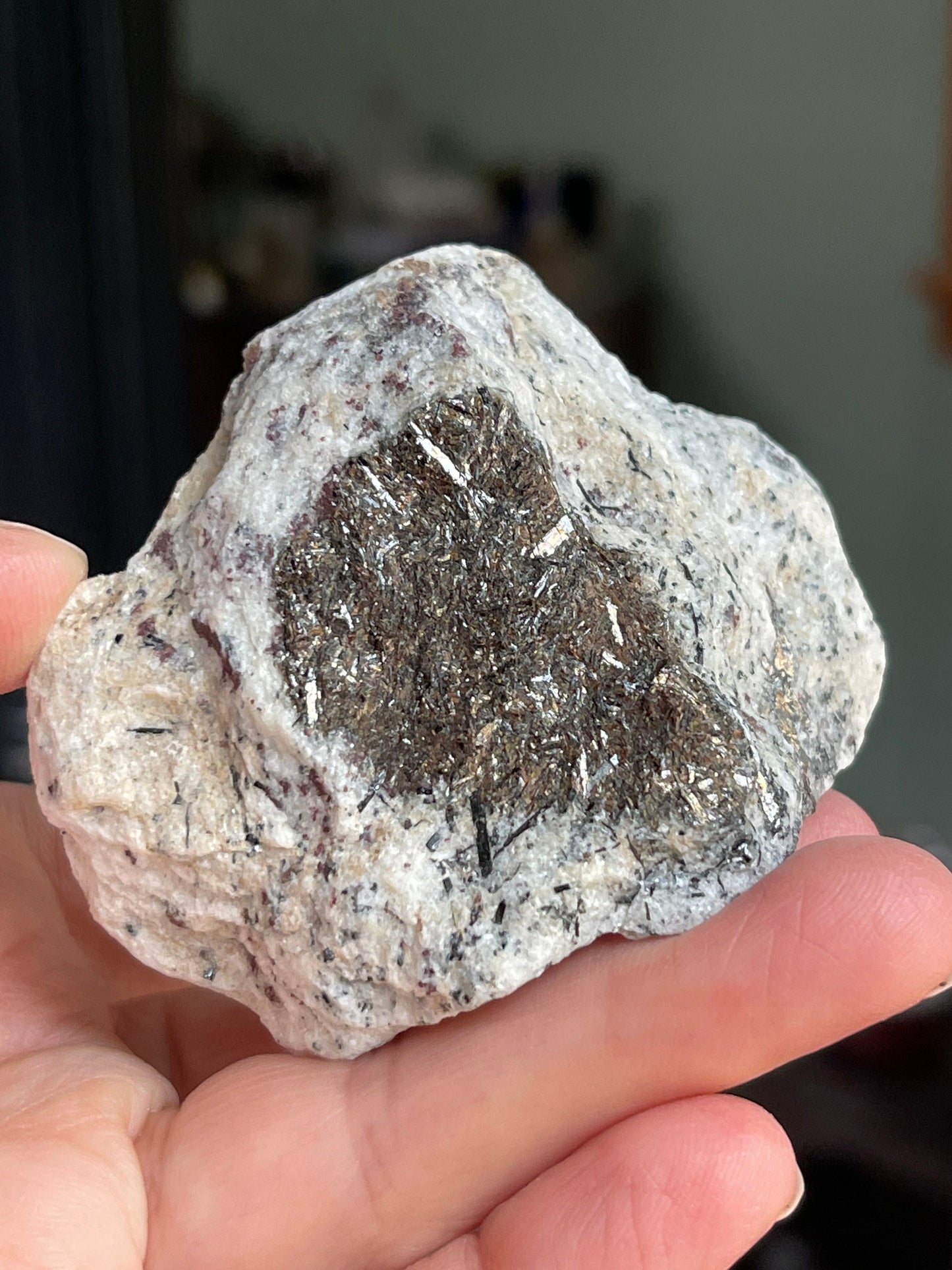 Astrophyllite Starburst, Shimmering Minerals