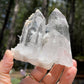 Twin Cluster Prismatic Lemurian Quartz, Colombia, Empath Crystal Master Healer Tools, Healing, Divination, Metaphysical, Q6-0512