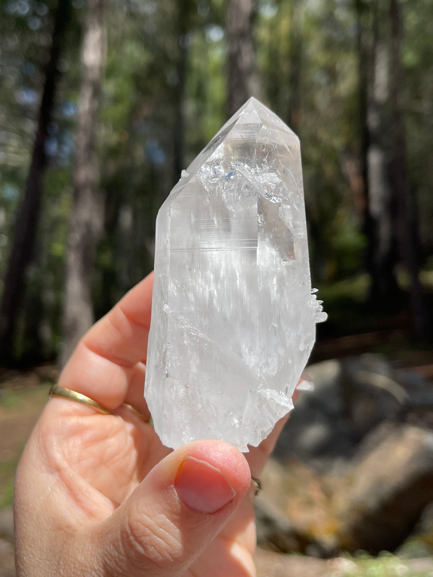 Twin Cluster Prismatic Lemurian Quartz, Colombia, Empath Crystal Master Healer Tools, Healing, Divination, Metaphysical, Q6-0512