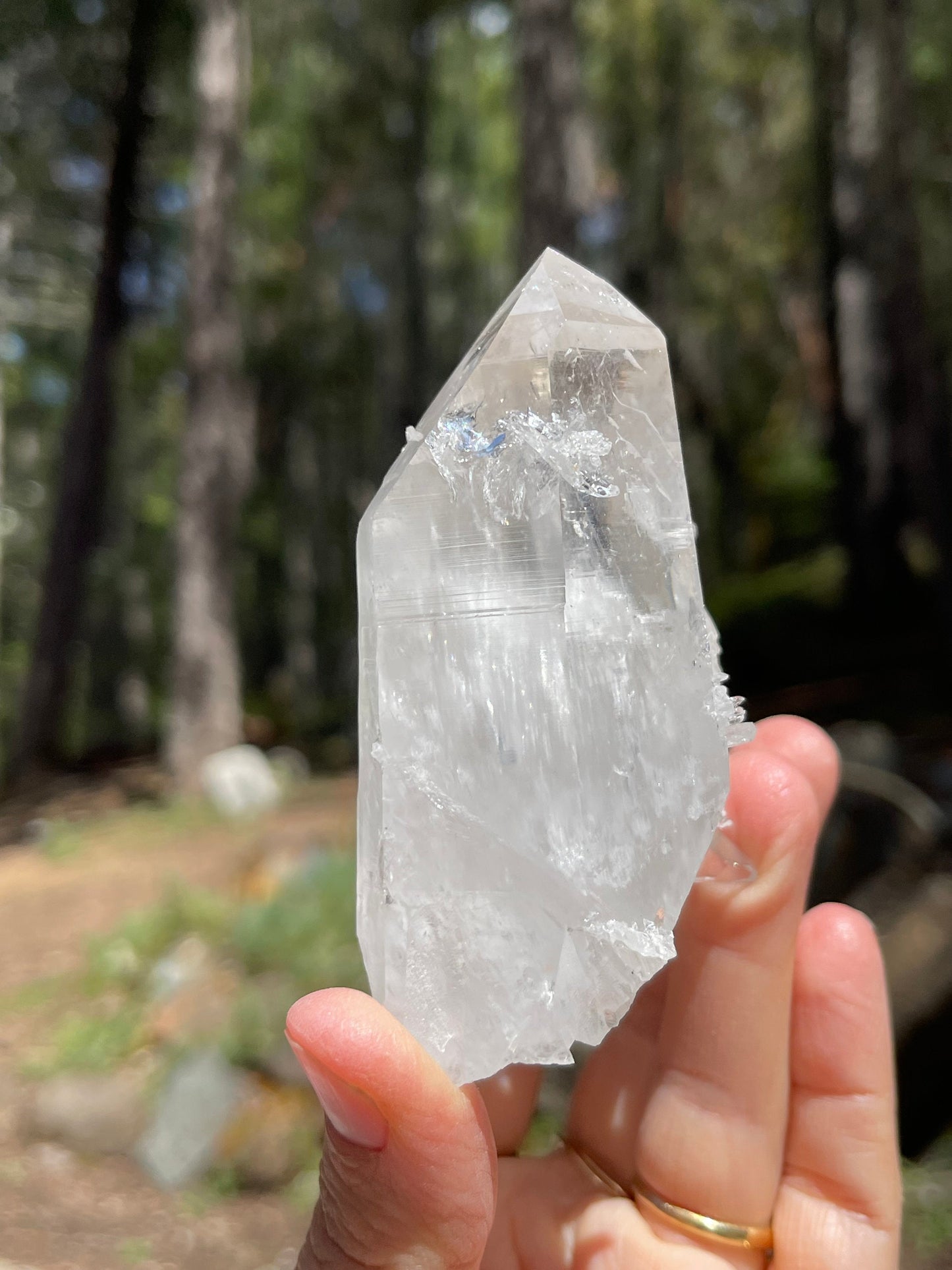 Twin Cluster Prismatic Lemurian Quartz, Colombia, Empath Crystal Master Healer Tools, Healing, Divination, Metaphysical, Q6-0512