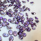 7 Amethyst Faceted Gemstones