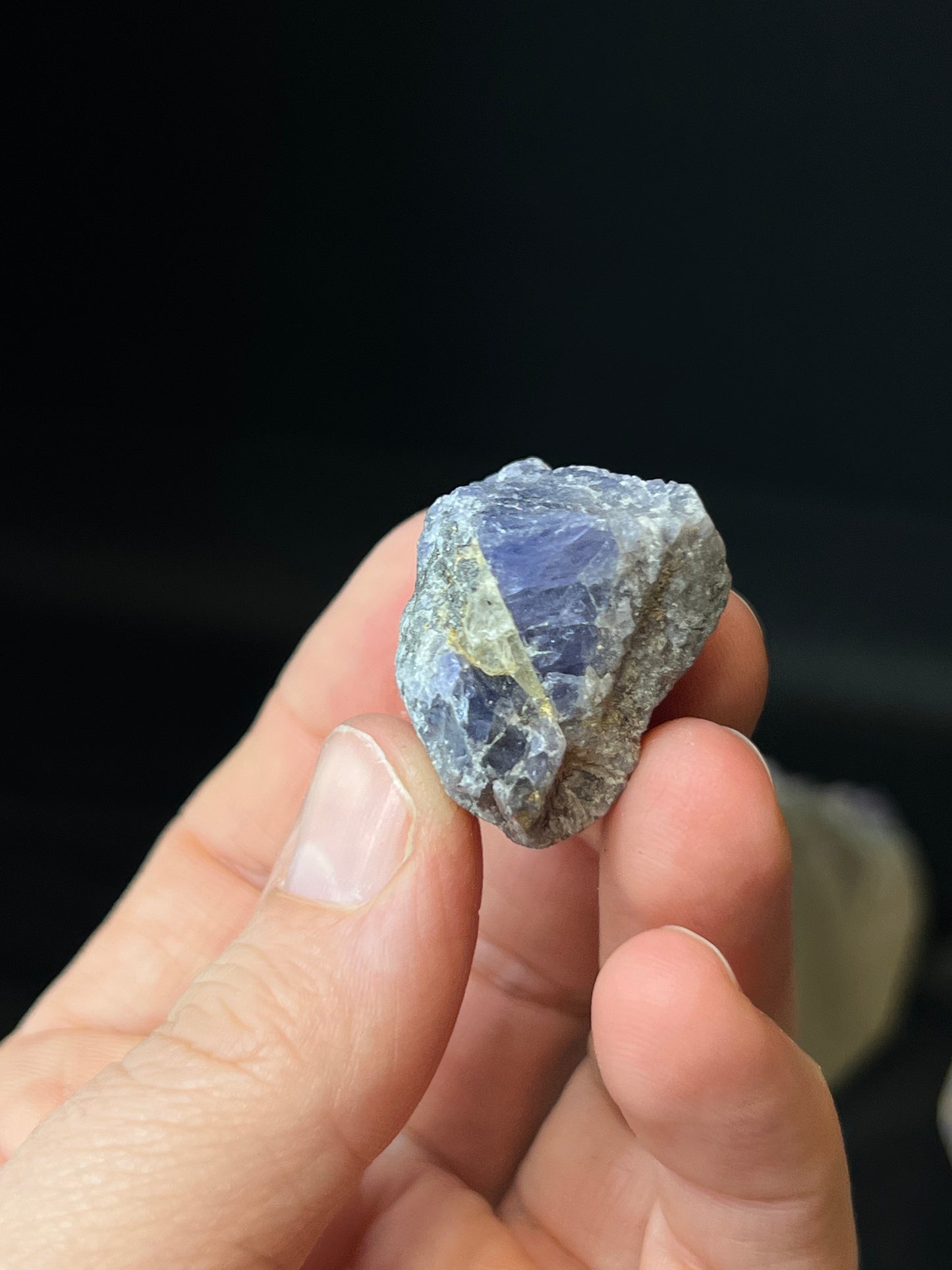 Blue-Violet Zoisite, Raw Tanzanite Crystal, Tanzania